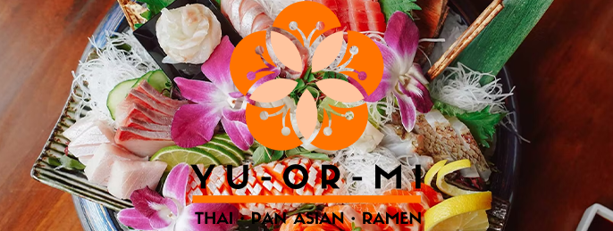 Sushi dish from YU-OR-MI Thai & Pan Asian at Plaza Hotel & Casino